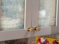 Closeup shot of the window knobs